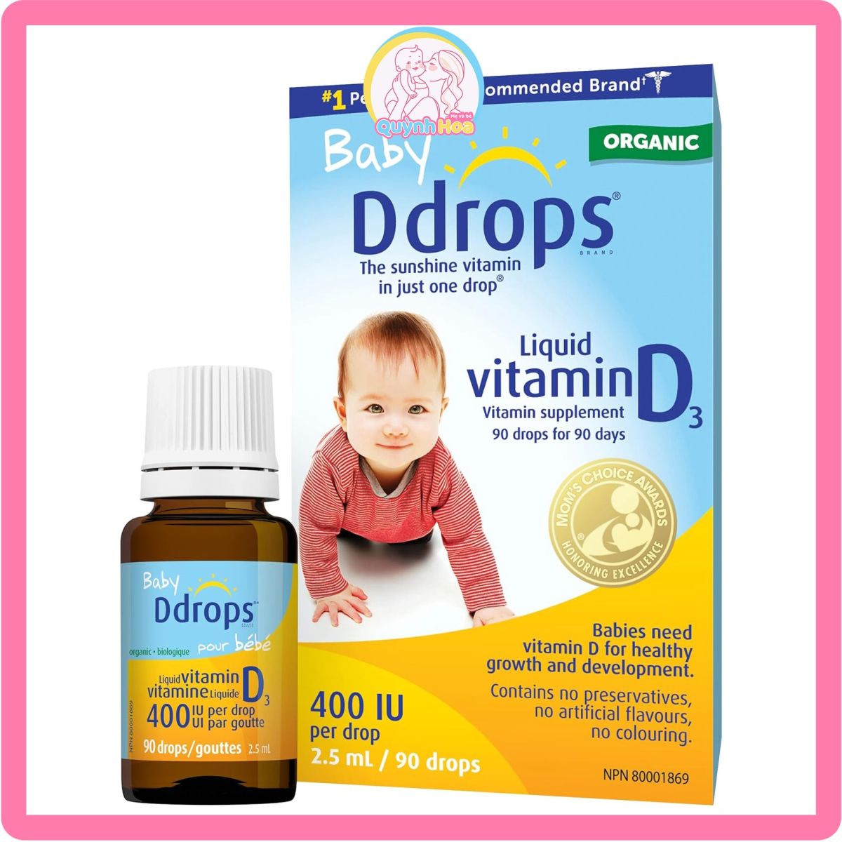 Vitamin D3 Baby Ddrop Canada, 90 giọt  thumb 1