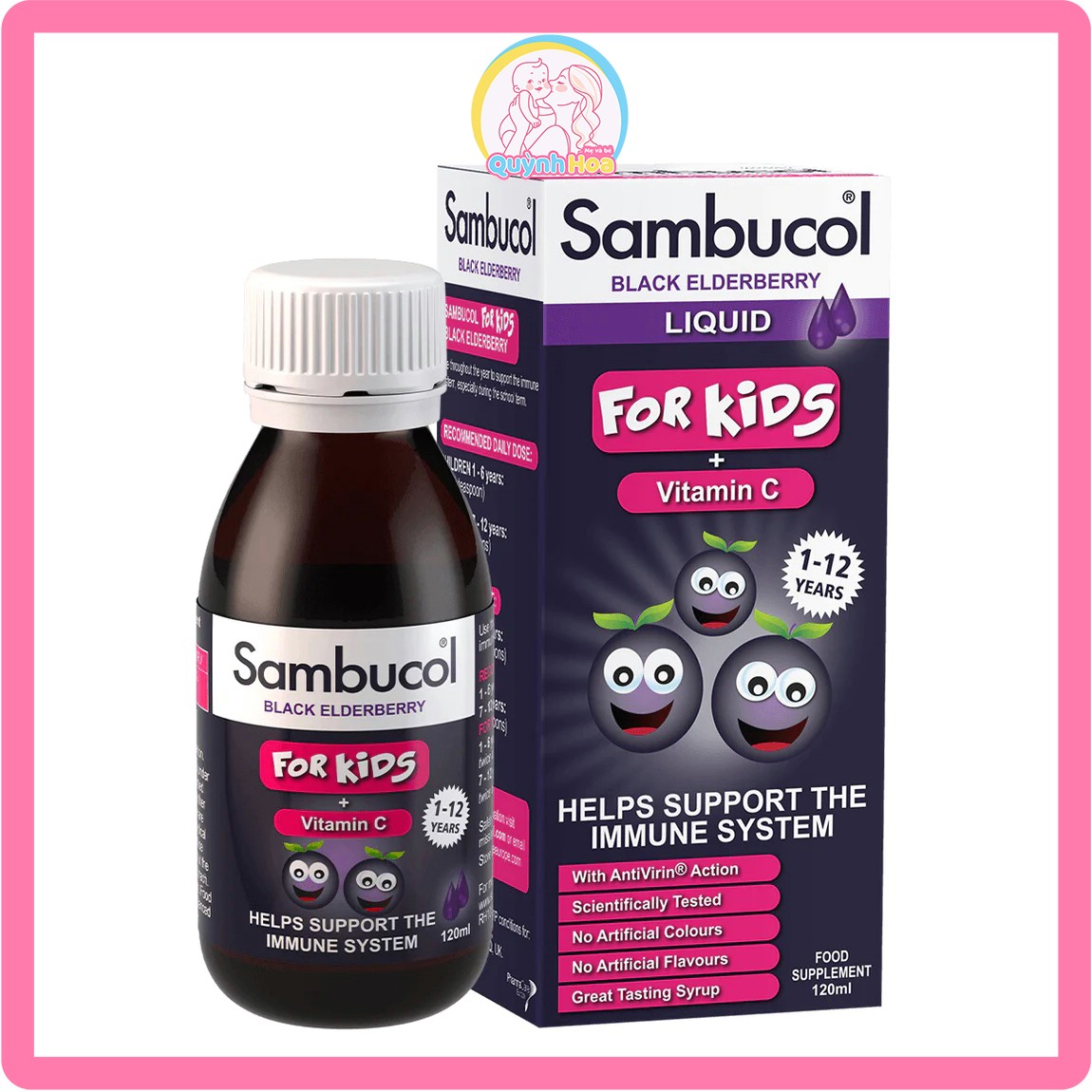 Tăng đề kháng Sambucol Kid, 120ml [DATE 06/2026] thumb 1