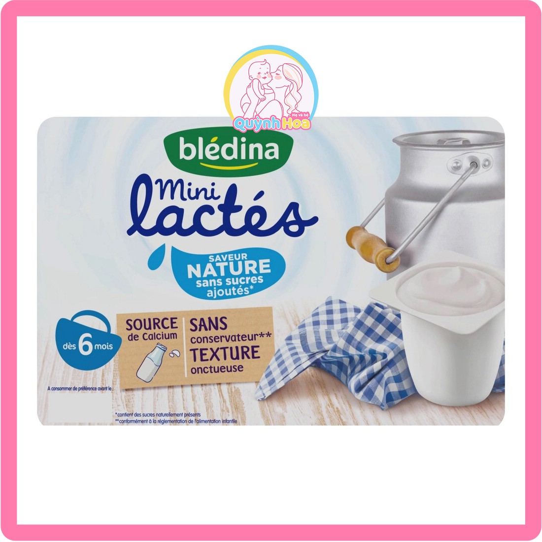 Sữa chua Bledina Pháp, 330g - VỊ TỰ NHIÊN [DATE 11/2024]