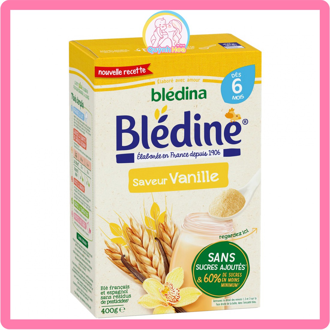 Bột lắc sữa Bledina Pháp - 6M VỊ VANI 