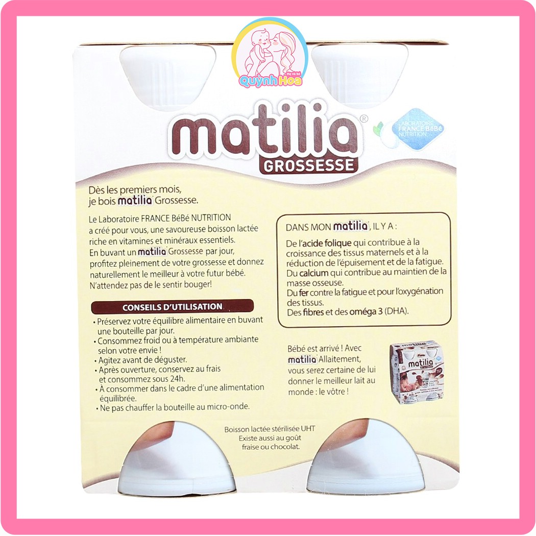 Sữa bầu Matilia vị vani, 200ml [DATE 12/2024] thumb 1