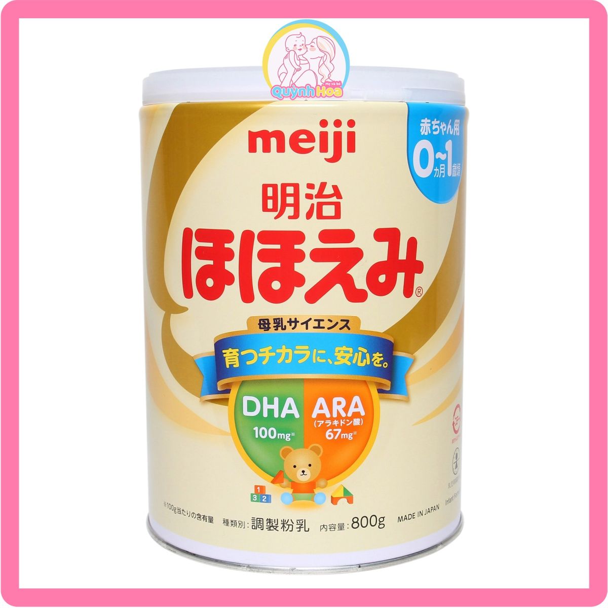 Sữa Meiji Nhật số 0-1, 800g 