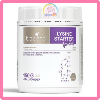 Lysine Bio Island (Bioisland) dạng bột, 150g [DATE 02/2026]