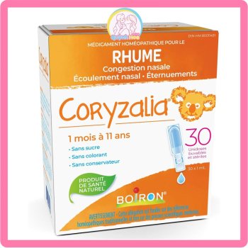 Muối uống Boiron Coryzalia màu vàng, 30 tép x 1ml