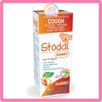 Trị ho Stodal màu vàng (trị ho khan, ho có đờm), 125ml