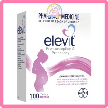 Vitamin tổng hợp Elevit bầu, 100 viên