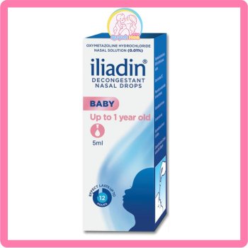 Nhỏ mũi Iliadin 0.01% màu hồng, 5ml