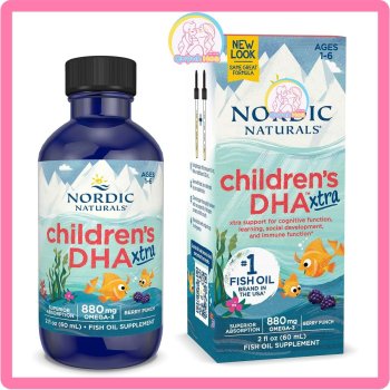 Siro Bổ Sung DHA Cho Bé Children's DHA Extra Nordic Naturals, 60ml