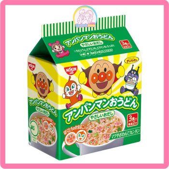 Mỳ chú hề Anpanman Nissin - MÀU XANH MỲ UDON [DATE 09/2024]