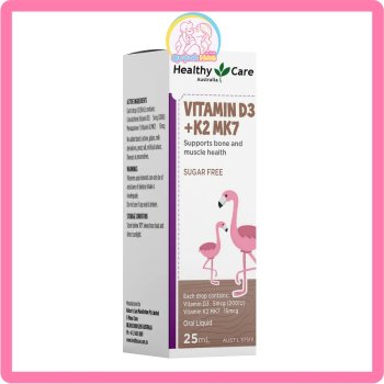 Vitamin D3K2 (D3 + K2 MK7) Healthy Care, 25ml 