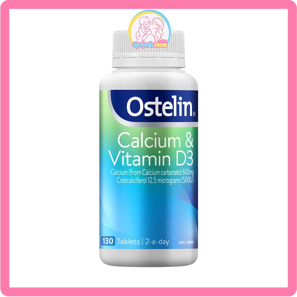 Vitamin D3 và canxi Ostelin bầu Úc, 130 viên [DATE 03/2026] thumb 1