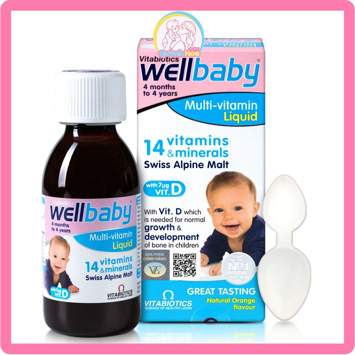 Vitamin và khoáng chất Wellbaby (Well Baby), 150ml [DATE 05/2025] thumb 1