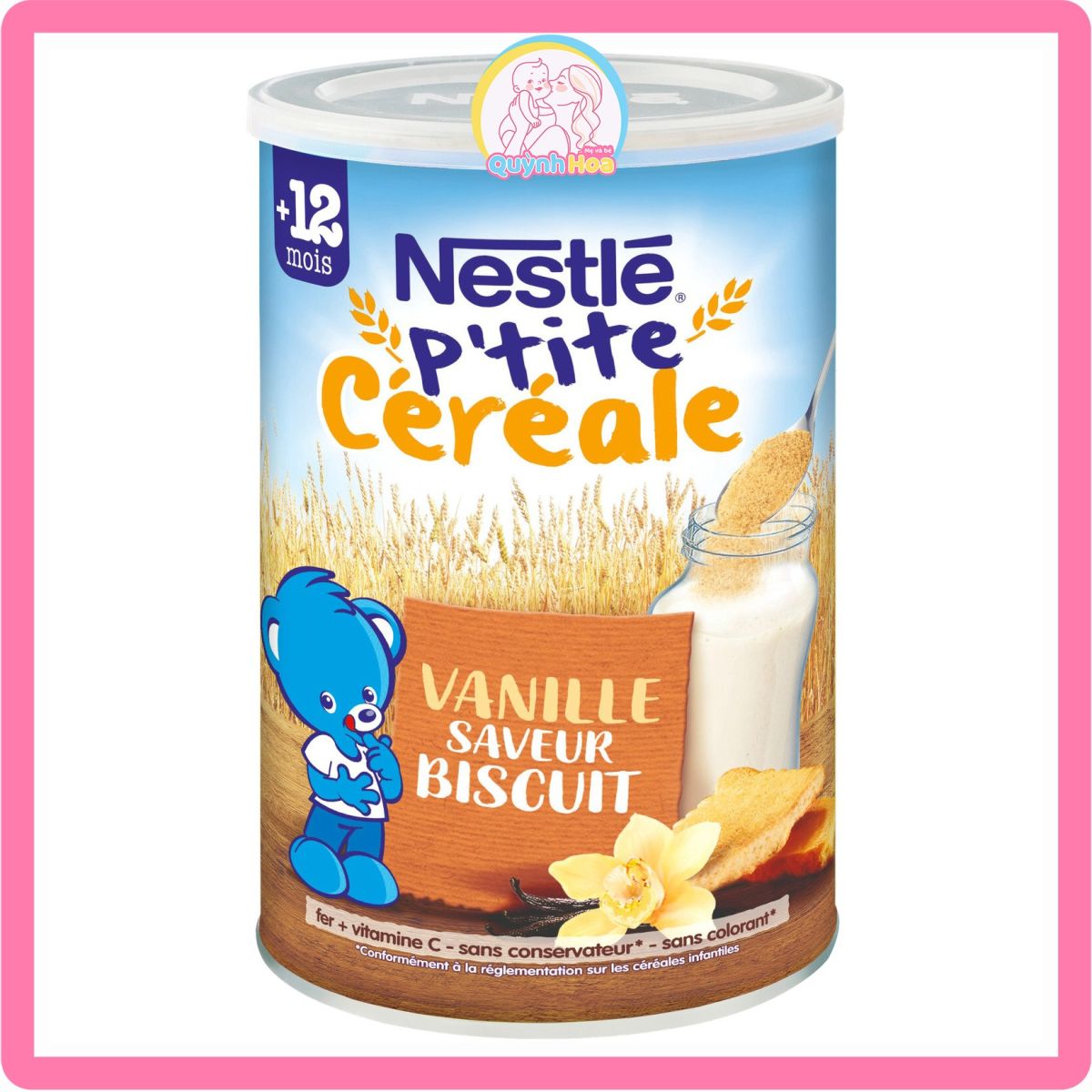 Bột lắc sữa Nestle Pháp - 12M  VỊ BÍCH QUY, VANI 