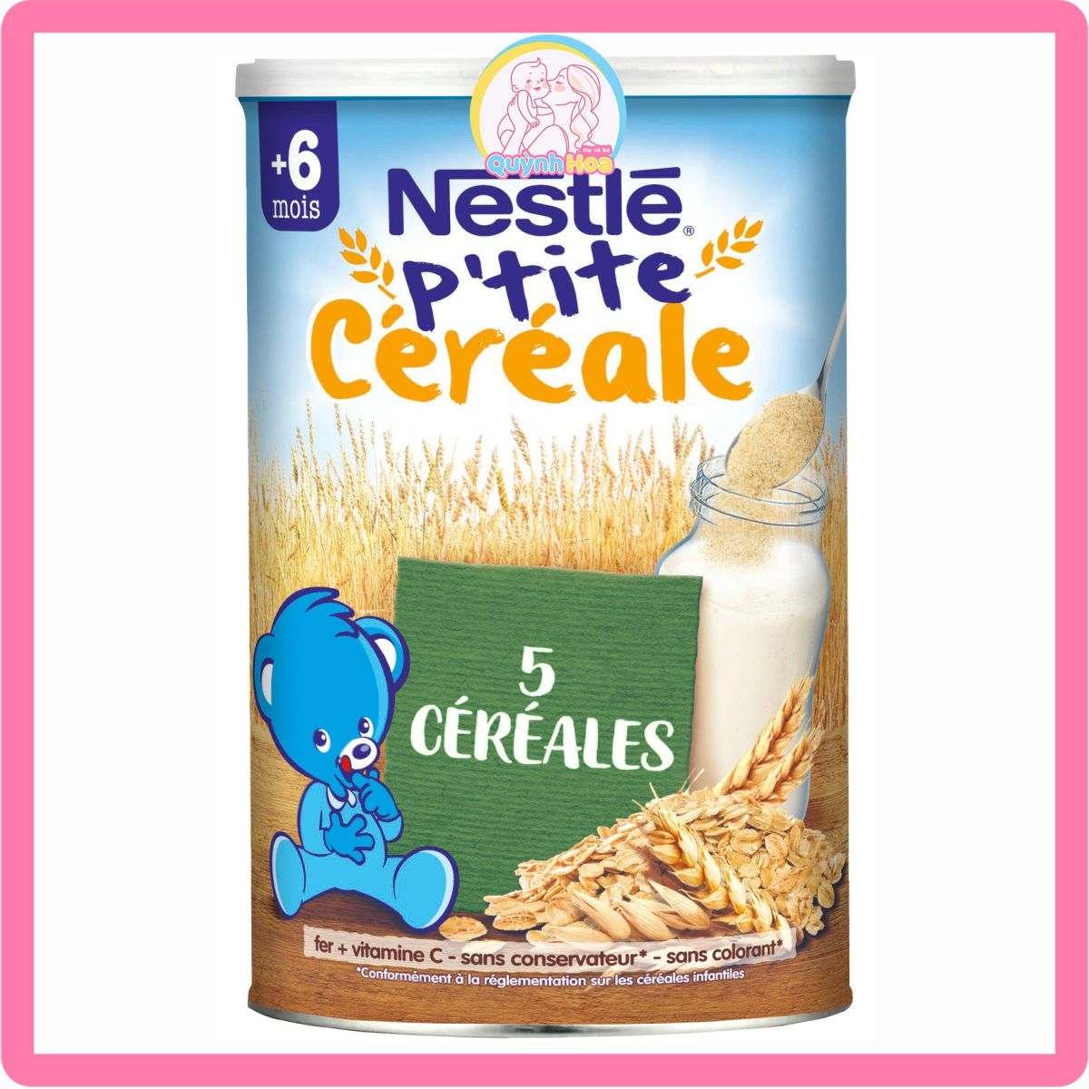 Bột lắc sữa Nestle Pháp - 6M VỊ NGŨ CỐC 