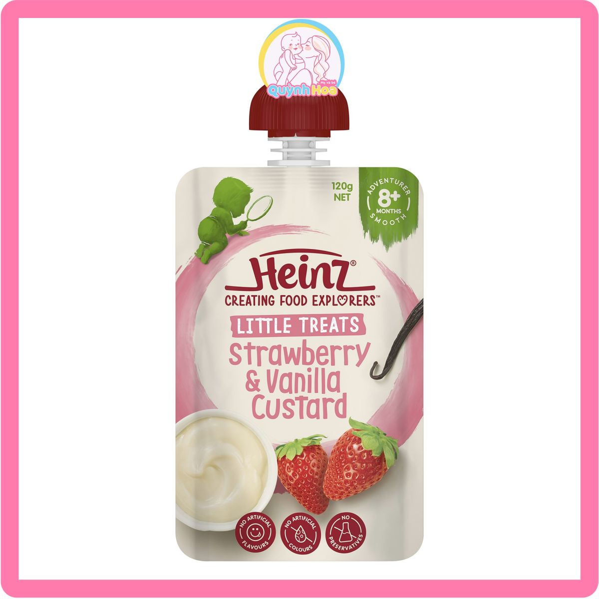Váng sữa Heinz Úc, 120g - VỊ DÂU [DATE 07/2024]