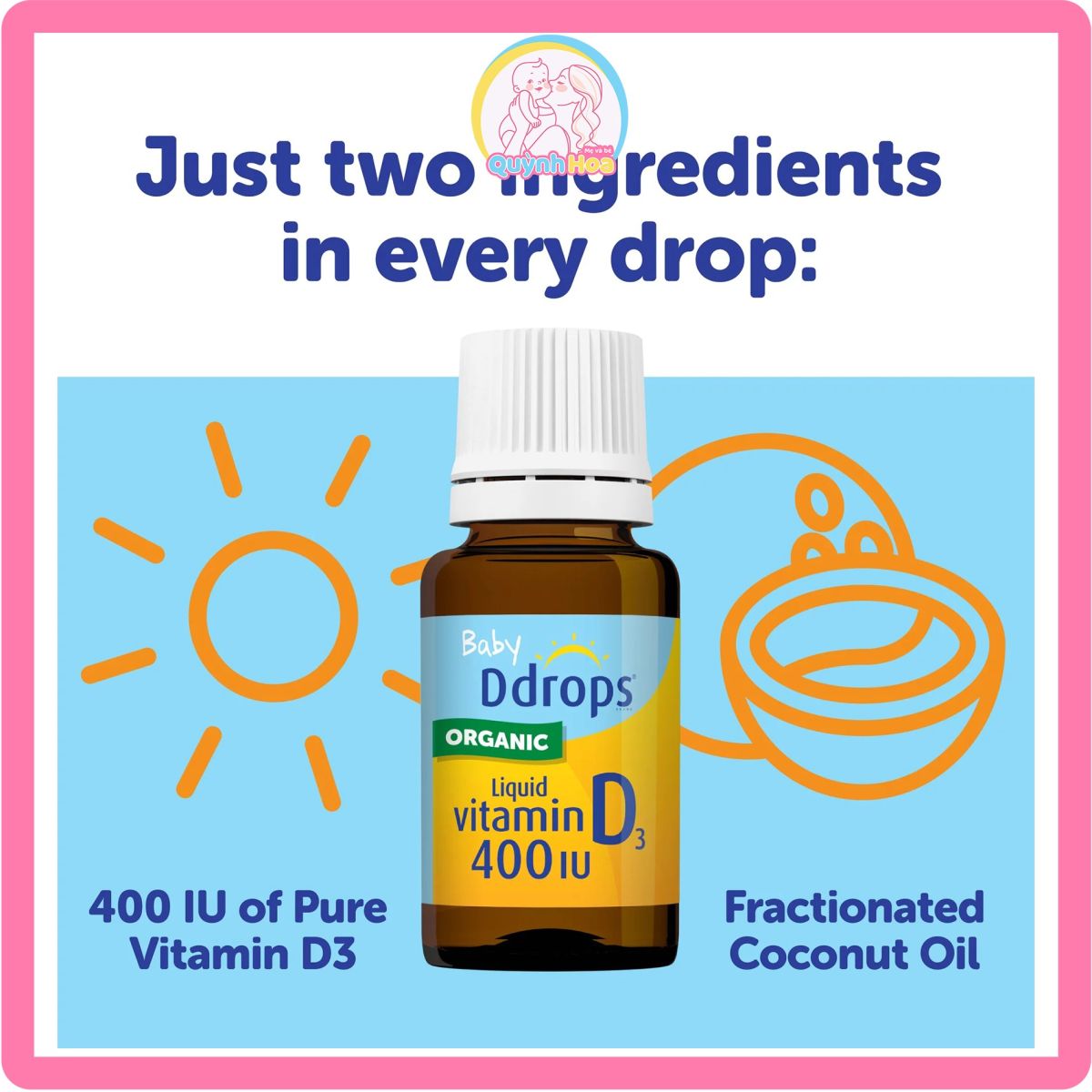 Vitamin D3 Baby Ddrop Mỹ, 90 giọt [DATE 09/2026] thumb 1