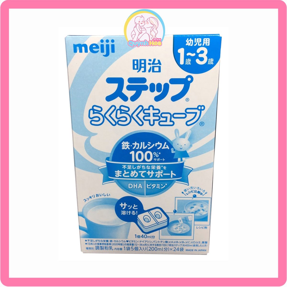 Sữa Meiji Nhật số 1-3 dạng thanh, 24 thanh [DATE 08/2024]