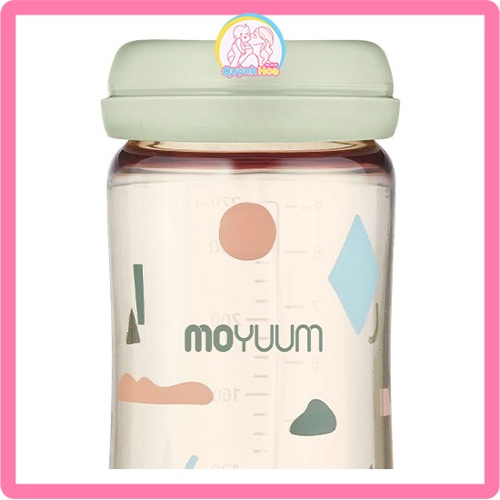 Bình sữa Moyuum, 270ml - KHÔNG NÚM - HÌNH  MÂY  thumb 1