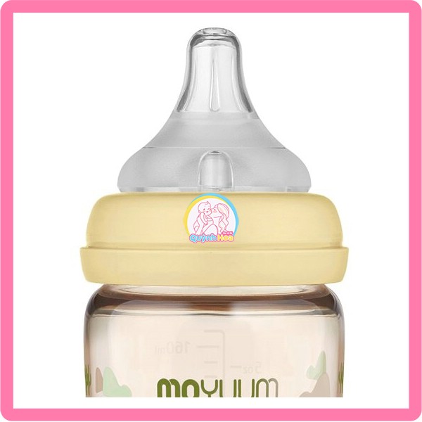 Bình sữa Moyuum, 170ml - CÓ NÚM - HÌNH HƯƠU  thumb 1